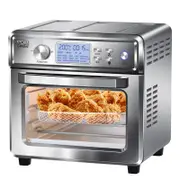 Kitchen Couture Air Fryer 24L Multifunctional LCD Display 24 Litre Silver