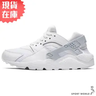 Nike 女鞋 休閒鞋 武士鞋 Huarache Run GS 襪套 白【運動世界】654275-110