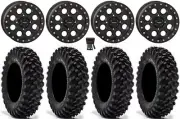 System 3 SB-7 14" Wheels Bk (4+3) 34" Warrior XT Sticky Tires Pioneer 1K/Talon