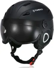TOMSHOO Ski Helmet and Goggles Set Snowboard Helmet with Goggles JC-042