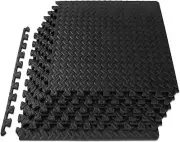 ProsourceFit Puzzle Exercise Mat ½ EVA Interlocking Foam Floor Tiles Home Gym