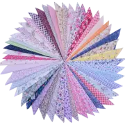 50pcs 10 x10 Inch Cotton Fabric Craft Square Precut Patchwork Sheets Quilting