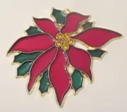 POINSETTIA SUNCATCHER (CHRISTMAS HOLIDAY SUNCATCHERS)