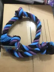 9 Dog Rope Tugging Toy Large 36 inch Lego Collection Color Block Cotton Blend