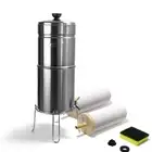 Proone Traveler Plus Brushed Stainless steel with 2 G3.0 7" Filter Element