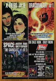 1996 X-Files/Dragonheart/Space Above & Beyond Print Ad/Poster Topps Comics Art