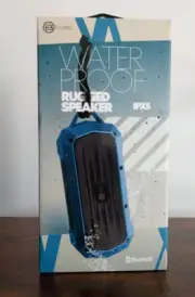 B ICONIC IPX5 Rugged & Waterproof Bluetooth BLUE Speaker Outdoor Lightweight