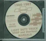 1986-87 CHEVROLET TRUCK FACTORY SHOP & OVERHAUL MANUAL ON CD-LIGHT DUTY