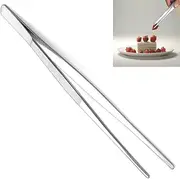 Kitchen Tweezers Fine Tweezer Tongs, Extra-Long Stainless Steel Cooking Tweezers Cooing Tong Dishwasher Safe