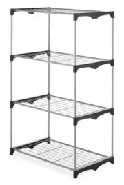 Whitmor 4 Tier Shelf Tower Closet Storage Organizer