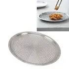 (Multi Holes Plate)Serving Tray 304 Stainless Steel Multifunctional Easy To SP