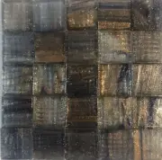 25pcs TREND: Brillante #231 MOODY BLUE Metallic glass mosaic tiles
