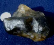 Libyan Desert Glass Meteorite Tektite impact specimen( 400 ct)Dark Green Gem A+