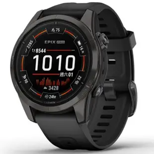 Garmin Epix Pro Gen 2 42mm 石墨灰DLC鈦錶圈/黑色矽膠錶帶 運動手錶 010-02802-37 香港行貨