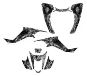2003 - 2008 LTZ400 KFX 400 graphics decal kit #9700 Metal Zombie Girl