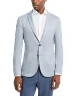 Maurizio Baldassari Linen, Silk, & Cotton Herringbone Jersey Soft Jacket