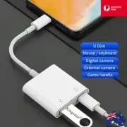 Lightning to USB OTG Adapter for iPhone Mouse Keyboard U Disk Camera Card Reader