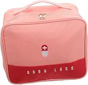 Homoyoyo Reusable First Aid Kit Compact Medicine Bag for Travel Household Sturdy Zipper