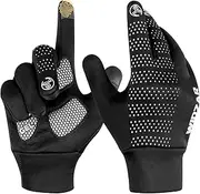 [WIDZAR] Winter Gloves for Men and Women Ideal for Cycling, Biking, Hiking, Running and Driving Gloves Water Resistant, Windproof, Anti Slip & Touch Screen Gloves