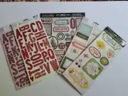 5 New Packages Chipboard Elements Scrapbooking Papercraft