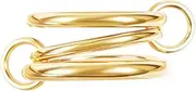 [SIDHGN] Chunky Gold Stackable Rings for Women,Dainty Multi-Link Rings Non Tarnish Women Jewelry,18k Gold Plated Stacking Rings Set Size 5-11