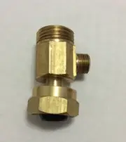 Tee For Kitchen Sink Angle Stop 1/2” SJ x 1/2” SJ x 1/4” Comp. (OD) Ice Maker