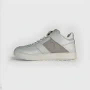 $1,000 Salvatore Ferragamo Cliff White Sneakers Size US 11.5 Made in Italy