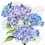Blue Hydrangea - Luncheon Paper Napkins Pack Of 20