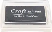 domoi Black Ink Pad Inkpad Rubber Stamp Finger Print Craft Non-