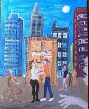 the Bauhaus Beerhall by William Mayer New York artist surrealist