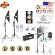 Portable Softbox Photography Lighting Kit for Studio & Outdoor Use – 85W LEDs