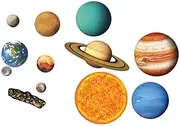Learning Resources Giant Magnetic Solar System, Whiteboard Display, 13 Piece Set, Ages 5+