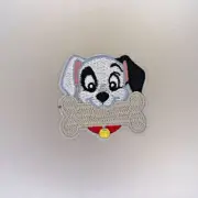 Dalmatian Bone Patch — Iron On Badge Embroidered Motif — Dalmation Dog Pup Puppy