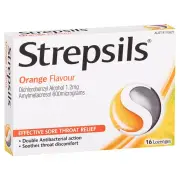 Strepsils Lozenges Orange X 16