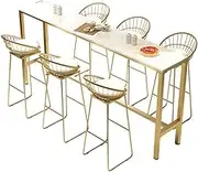 Bar Height Bar Table Modern Bar Table and Chairs Home Living Room Office Bar Table Against The Wall Milk Tea Shop Bar Table, Without Chairs Dining Table Coffee Table (Size : 100 * 40 * 105)