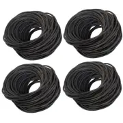 4 Rolls Rubber Rope 3/8" Solid Tarp Tie Strap Bungee Flatbed Truck Trailer 600'