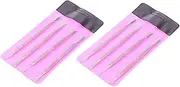 WOONEKY Professional Manicure Tool Set Pcs Cuticle Pusher Remover Cleaner Nail Cuticle Push Sticks for Salon Home Use