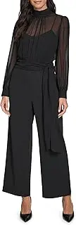 [Calvin Klein] Womens Formal Career Jumpsuit Jumpsuit