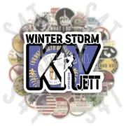2025 Winter Storm Jett Kentucky Lineman Hard Hat Sticker Freezing Ice Snow Power