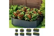 Garden Bed Galvanised Raised Steel 9 In 1 Modular Flower Planter
