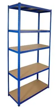 5 Tier Shelves Metal Storage Shelving Garage Racking Shelf 1.5m x 0.7m x 0.3m
