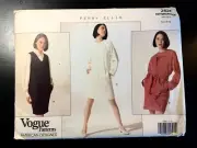 Vogue 2624 Designer Perry Ellis Pullover Jumper Dress Pattern 12 14 16 UNCUT