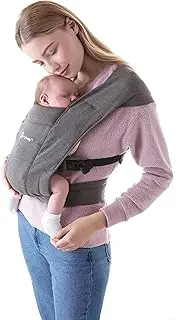 Ergobaby Embrace Cozy Newborn Baby Wrap Carrier (7-25 Pounds), Heather Grey