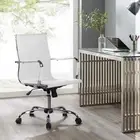 Computer Gaming Chair Tilt Adjustable Home Office Seat With Mid Back Support