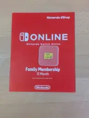 12 Month Family Membership Nintendo Switch Online Eshop + NEW 256gb Micro SD