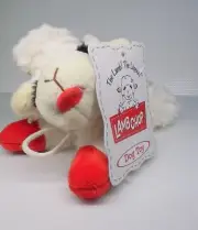 Lamb Chop for Dog Toy - Squeaks Fun Multipet Soft Plush Dog Toy Size About 7”