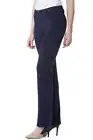 Fishers Finery pull- on ponte bootcut flare navy pants size M organic cotton