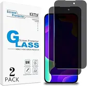KATIN 2 Pack Privacy Screen Protector for iPhone 14 Pro Max (6.7-Inch) Anti Spy Tempered Glass Film Anti-Scratch Case Friendly