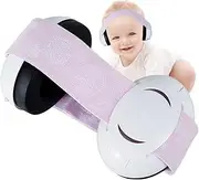Infants Headphone, Kids Ear Defenders Noise Cancelling Headphones with Adjustable Headband, Ear Protectors Hearing Protection Safety Earmuffs Noise Reduction for 0-3 Years Baby (Pink)