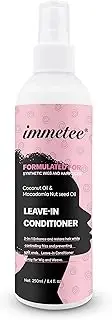 immetee Leave-In Hair Conditioner for Wig, Weave & Braid, Wig Moisturing & Hydrating Detangler Hair Mist, Heat Protectant Spray for Black Women & Men. 250Ml/8.4Fl. Oz (Formulated for Synthetic Wig)